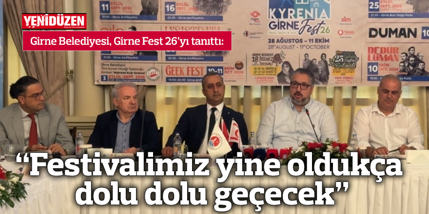 "Festivalimiz yine oldukça dolu dolu geçecek"