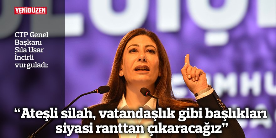 “Ateşli silah, vatandaşlık gibi başlıkları siyasi ranttan çıkaracağız”