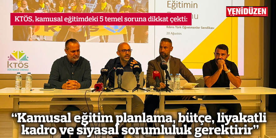 “Kamusal eğitim planlama, bütçe, liyakatli kadro ve siyasal sorumluluk gerektirir”