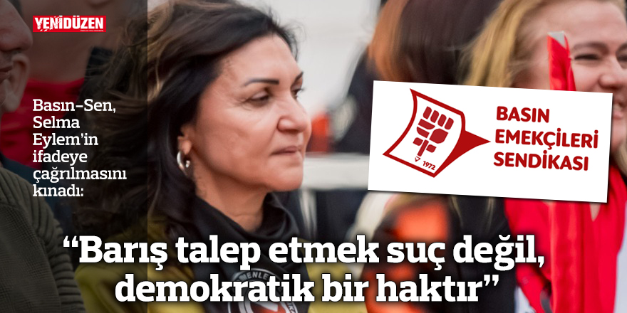 “Barış talep etmek suç değil, demokratik bir haktır”