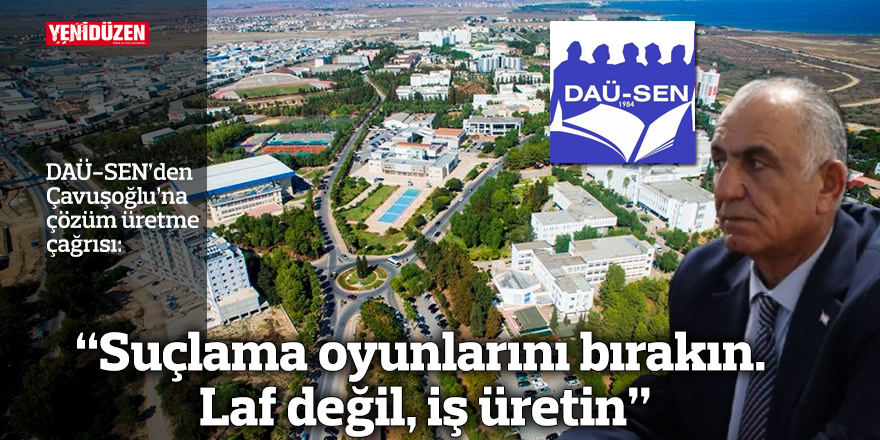 “Suçlama oyunlarını bırakın. Laf değil, iş üretin”