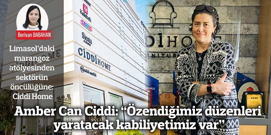 Amber Can Ciddi: “Özendiğimiz düzenleri yaratacak kabiliyetimiz var”
