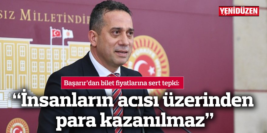 “İnsanların acısı üzerinden para kazanılmaz”