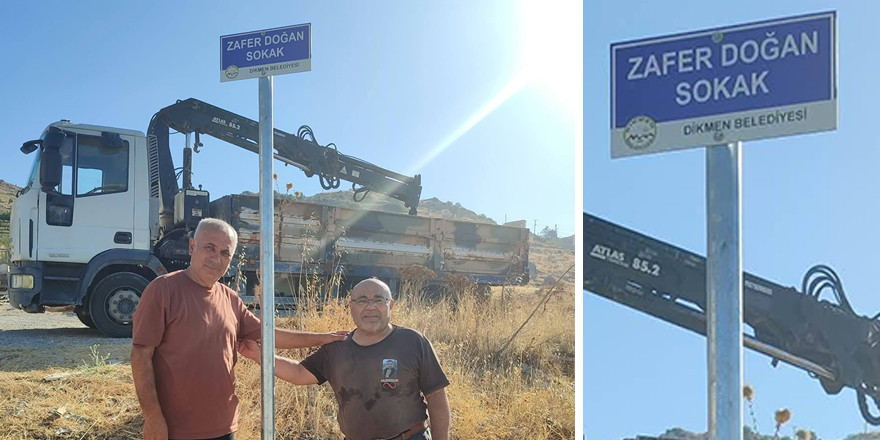Zafer Doğan’ın adı, adımlarını taşıyan sokakta yaşayacak