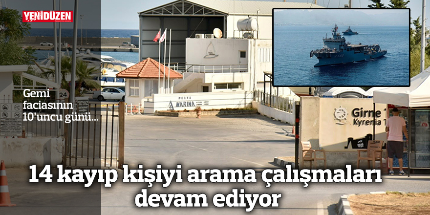 14 kayıp kişiyi arama çalışmaları devam ediyor