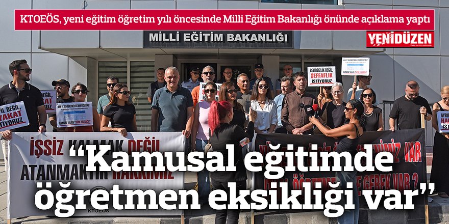 “Kamusal eğitimde öğretmen eksikliği var”