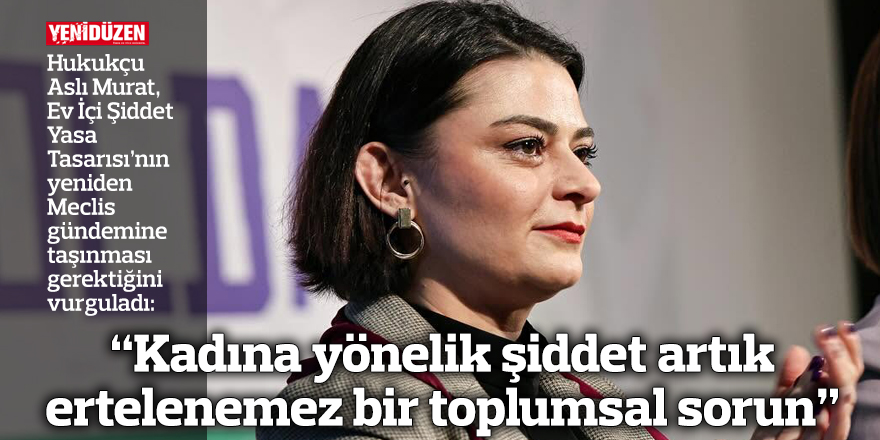  “Kadına yönelik şiddet artık ertelenemez bir toplumsal sorun”