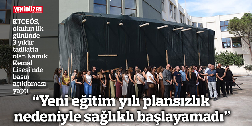 “Yeni eğitim yılı plansızlık nedeniyle sağlıklı başlayamadı”