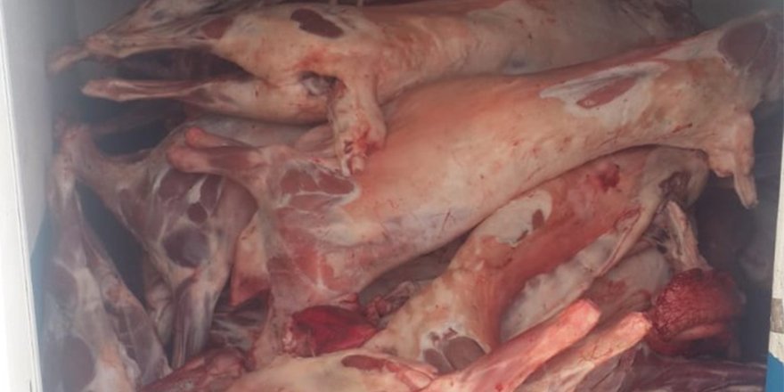 6 ton etten sonra 130 kilodan fazla kaçak et
