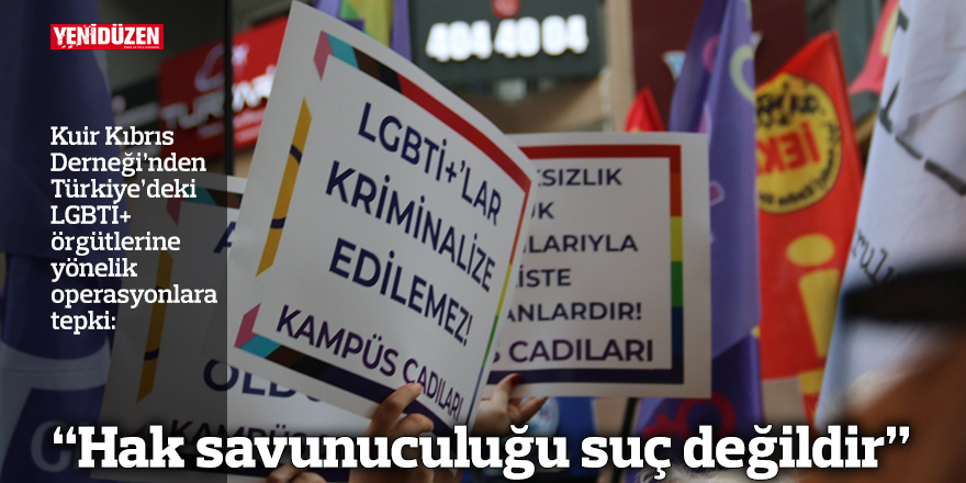 "Hak savunuculuğu suç değildir"