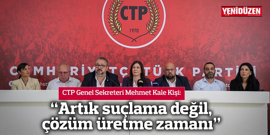 “Artık suçlama değil, çözüm üretme zamanı”