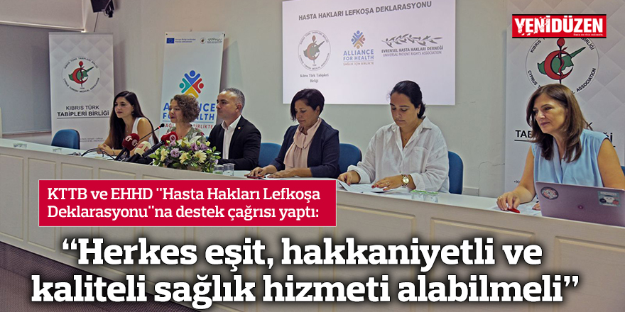 “Herkes eşit, hakkaniyetli ve kaliteli sağlık hizmeti alabilmeli”