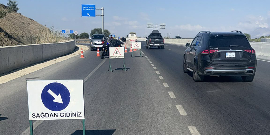 Lefkoşa Kuzey Çevre Yolu’nun bir bölümü trafiğe kapatıldı