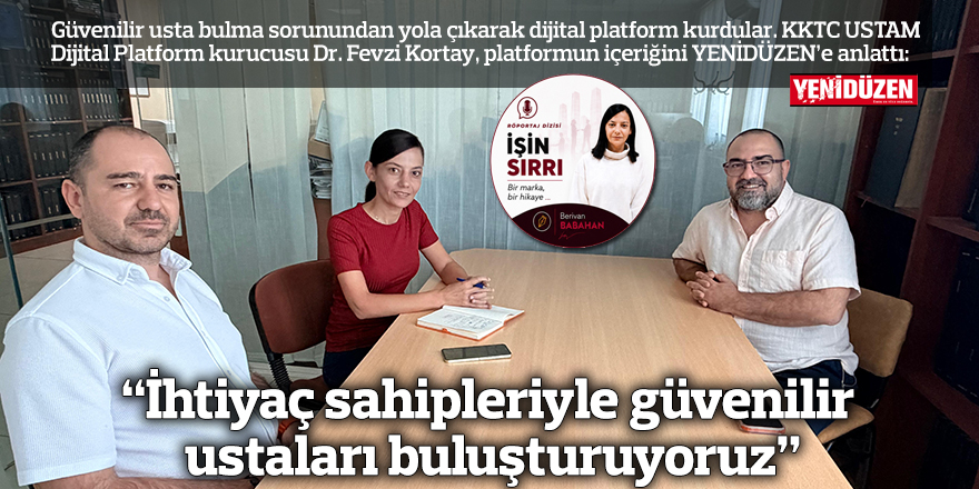 “İhtiyaç sahipleriyle güvenilir ustaları buluşturuyoruz”