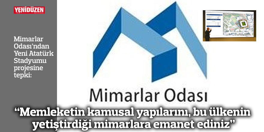 “Memleketin kamusal yapılarını, bu ülkenin yetiştirdiği mimarlara emanet ediniz”
