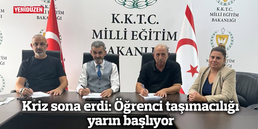 Kriz sona erdi: Öğrenci taşımacılığı yarın başlıyor