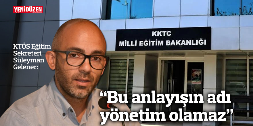 “Bu anlayışın adı yönetim olamaz”