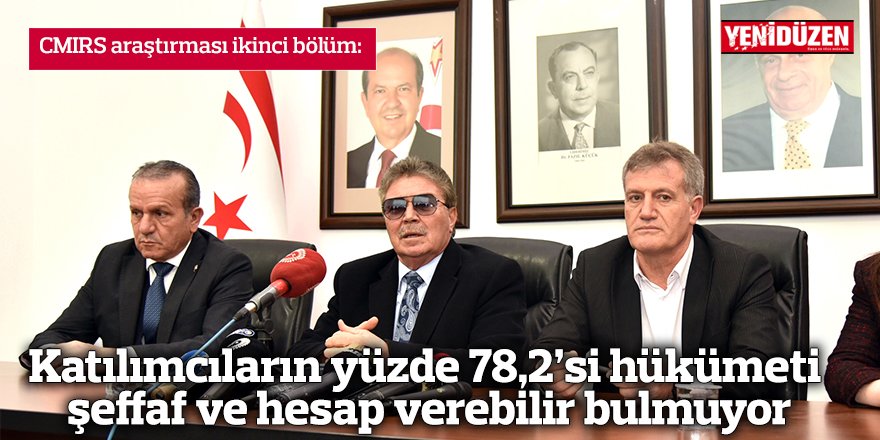 Katılımcıların yüzde 78,2’si hükümeti  şeffaf ve hesap verebilir bulmuyor