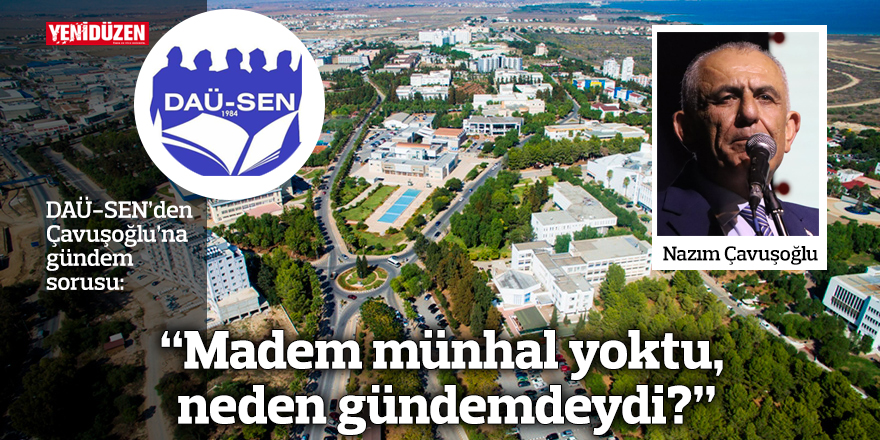 “Madem münhal yoktu, neden gündemdeydi?”