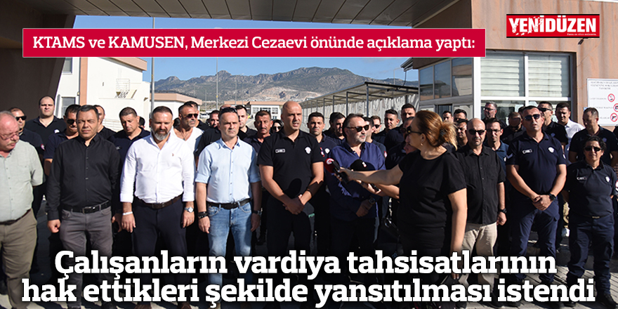 KTAMS ve KAMUSEN, Merkezi Cezaevi önünde açıklama yaptı