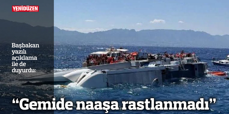 "Gemide naaşa rastlanmadı"
