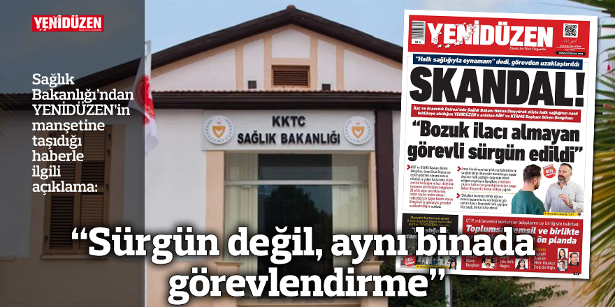 “Sürgün değil, aynı binada görevlendirme”