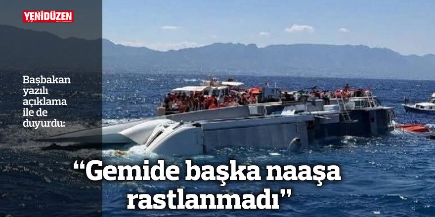 "Gemide başka naaşa rastlanmadı"