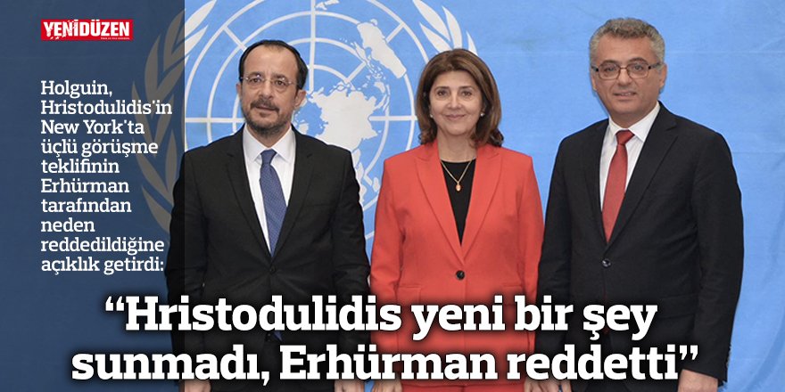 "Hristodulidis yeni bir şey sunmadı, Erhürman reddetti"