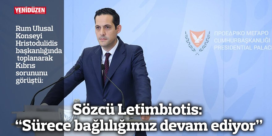 Sözcü Letimbiotis: “Sürece bağlılığımız devam ediyor”