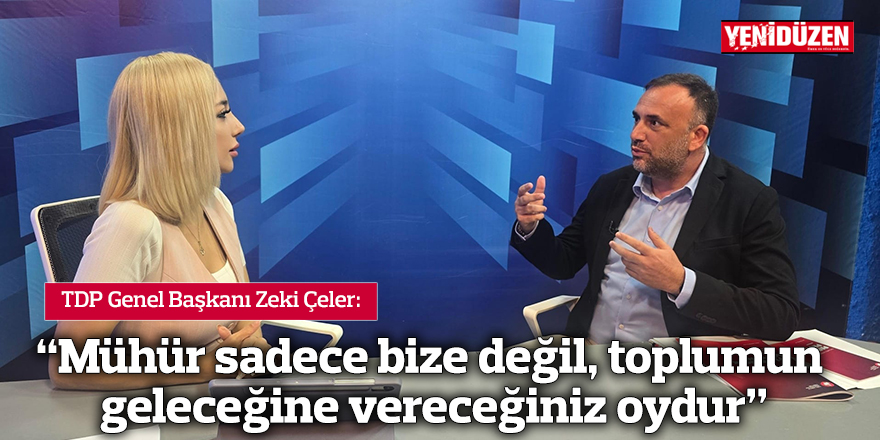 “Mühür sadece bize değil, toplumun geleceğine vereceğiniz oydur”