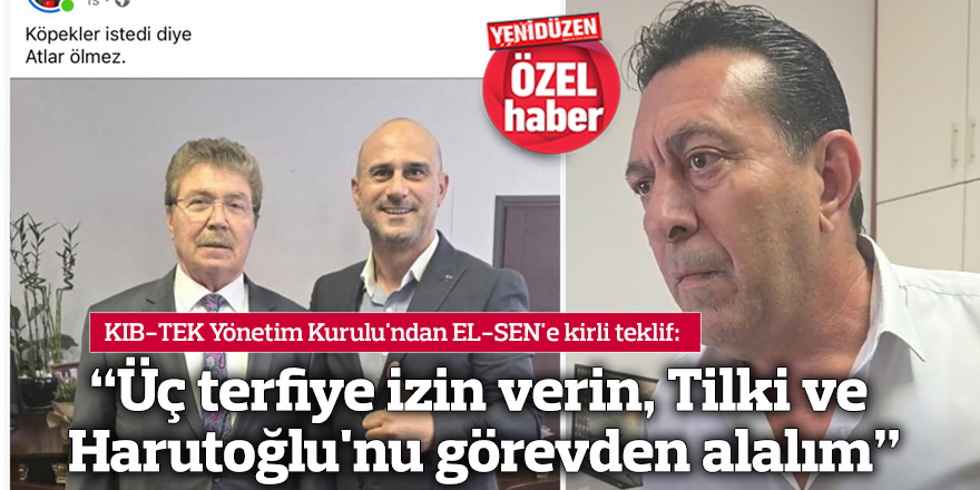 "Üç terfiye izin verin, Tilki ve Harutoğlu'nu görevden alalım"