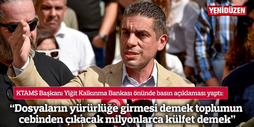 “Dosyaların yürürlüğe girmesi demek toplumun cebinden çıkacak milyonlarca külfet demek”