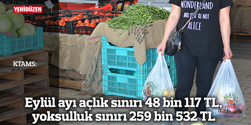 KTAMS: Eylül ayı açlık sınırı 48 bin 117 TL, yoksulluk sınırı 259 bin 532 TL