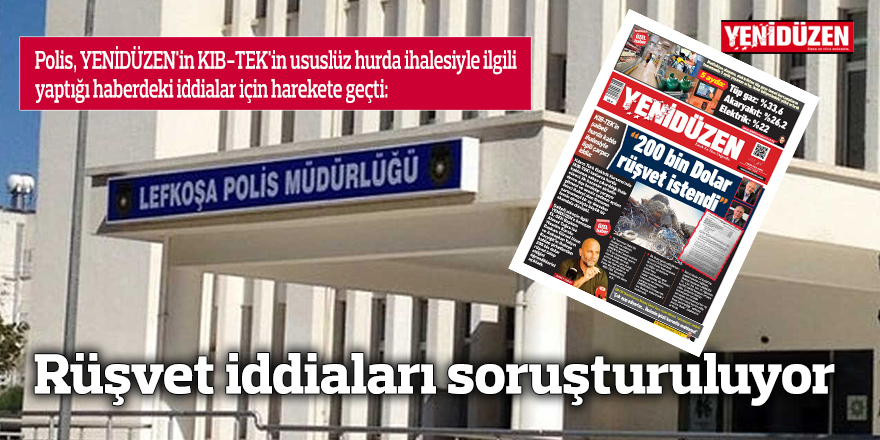 Rüşvet iddiaları soruşturuluyor