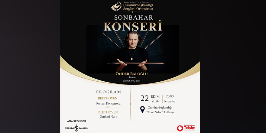 Cumhurbaşkanlığı Senfoni Orkestrası'ndan Sonbahar Konseri