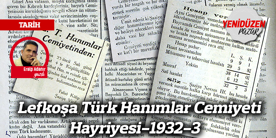 Lefkoşa Türk Hanımlar Cemiyeti Hayriyesi-1932-3
