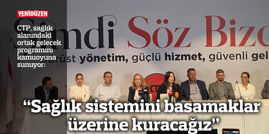 “Sağlık sistemini basamaklar üzerine kuracağız”