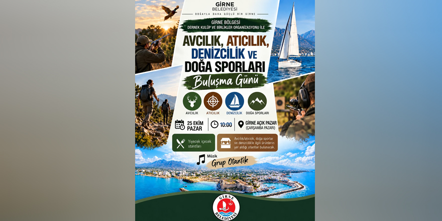 ‘Avcılık, Atıcılık, Denizcilik ve Doğa Sporları Buluşma Günü’ düzenleniyor!