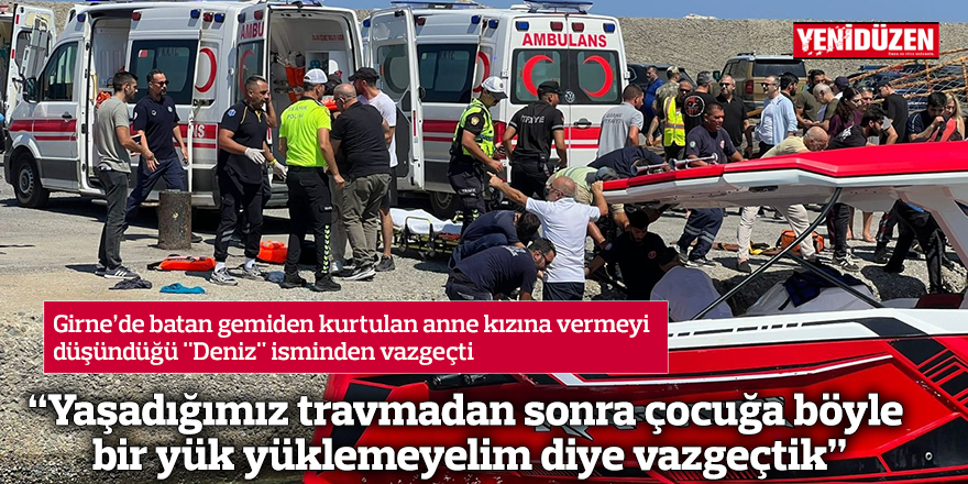"Yaşadığımız travmadan sonra çocuğa böyle bir yük yüklemeyelim diye vazgeçtik"