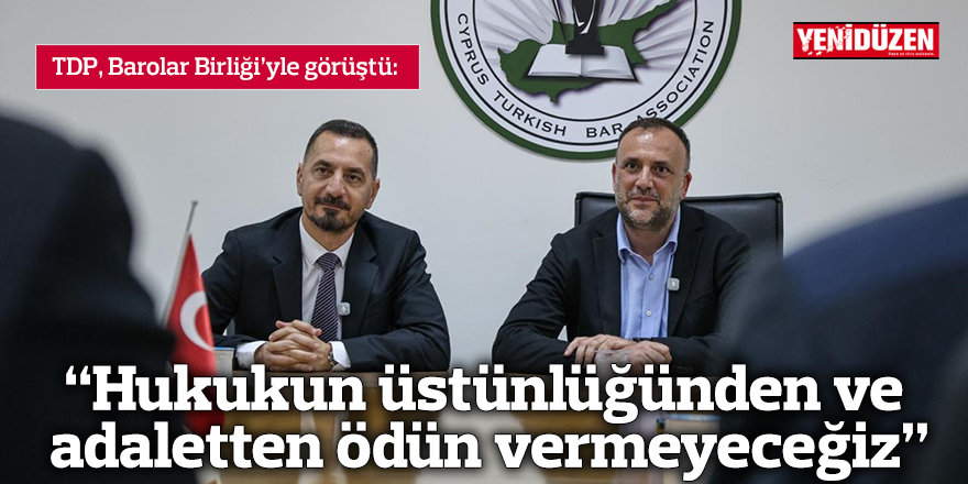 “Hukukun üstünlüğünden ve adaletten ödün vermeyeceğiz”