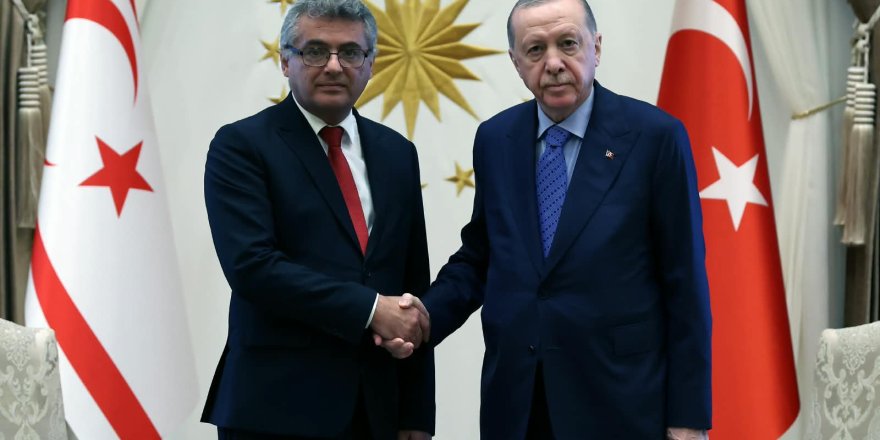 Cumhurbaşkanı Erhürman, TC Cumhurbaşkanı Recep Tayyip Erdoğan'la Ankara'da görüştü