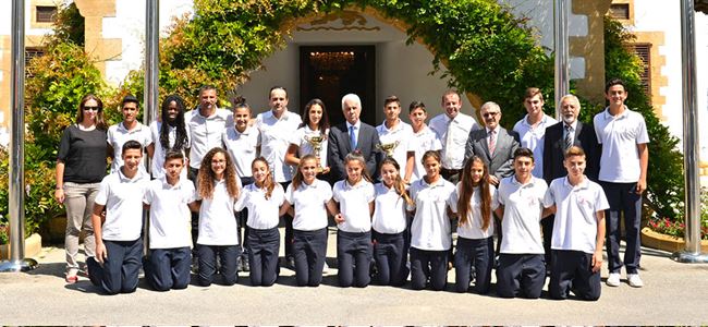 Eroğlu, YDK atletizmcilerini kabul etti