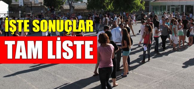 BEAL ve 20 Temmuz sonuçları açıklandı