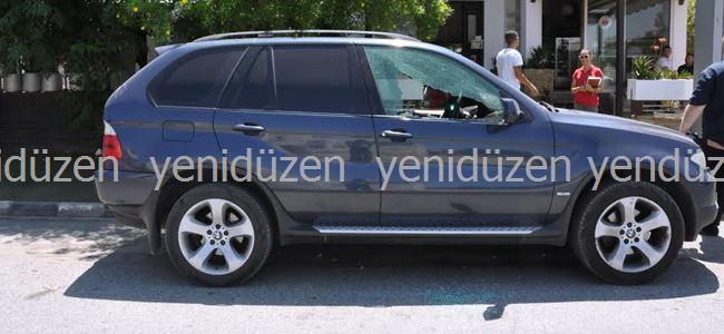 Lüks araç taşlandı!