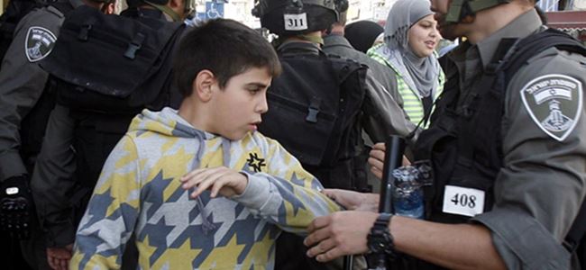 3 bin Filistinli çocuğa gözaltı