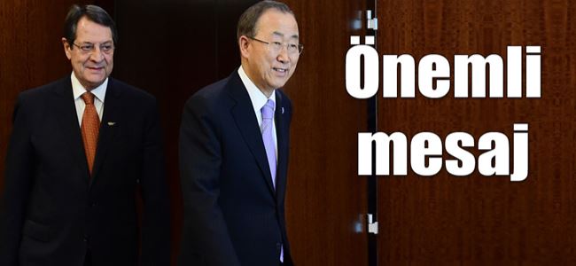 Anastasiadis, BMGS Ban Ki Moon’la görüştü…