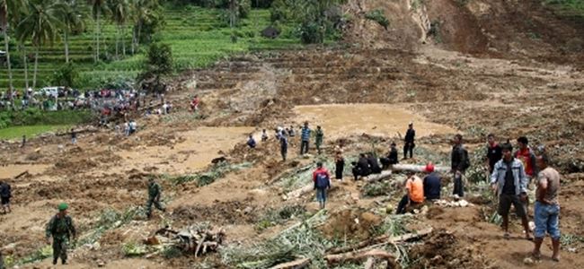 Endonezyada toprak kayması: 11 ölü