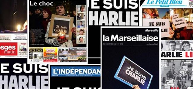 Fransa’da tek manşet: Hepimiz Charlieyiz