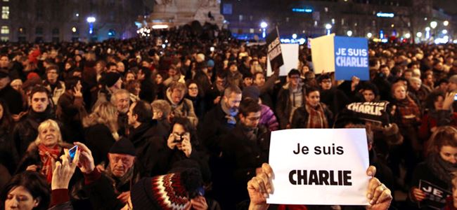 Charlie Hebdo kurbanları anıldı