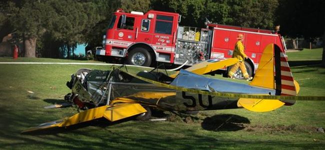 Harrison Fordun kullandığı uçak düştü
